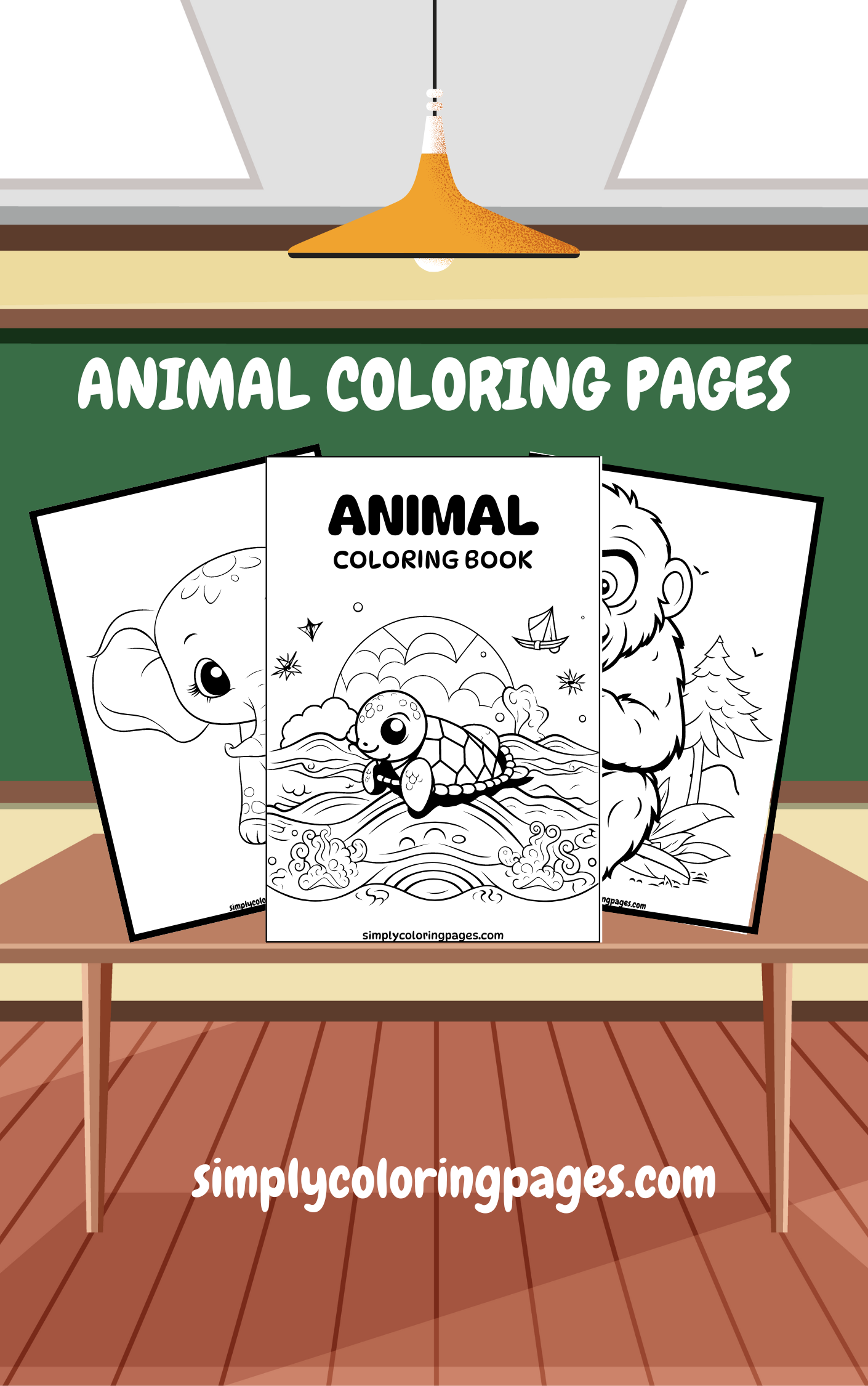 20+ Cute Animal Coloring Pages