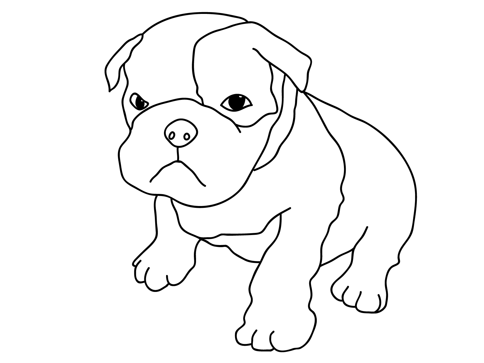 Dog Coloring Pages for Kids 11