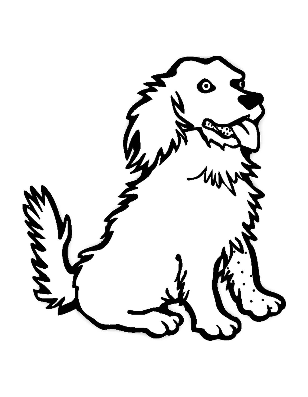 Dog Coloring Pages for Kids 17