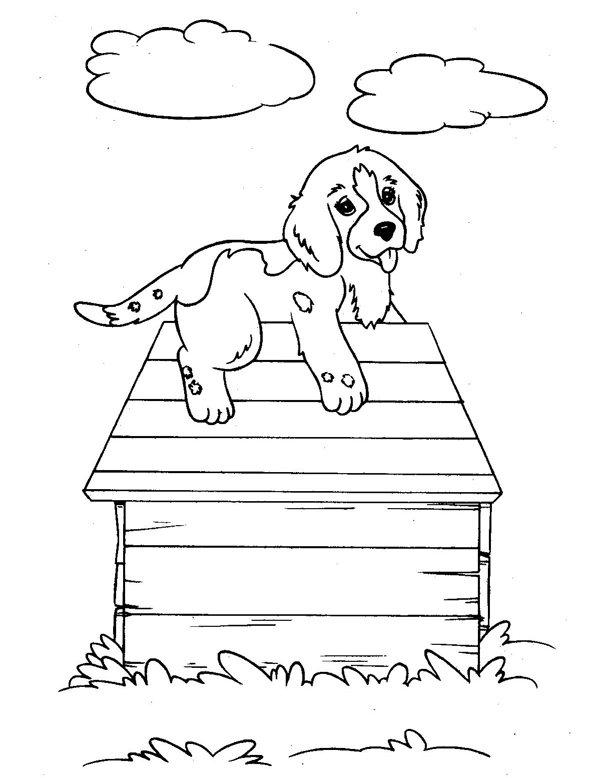 Dog Coloring Pages for Kids 22