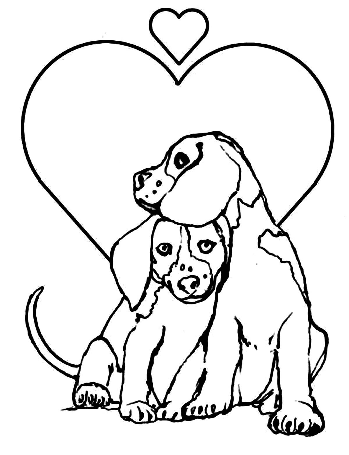 Dog Coloring Pages for Kids 26