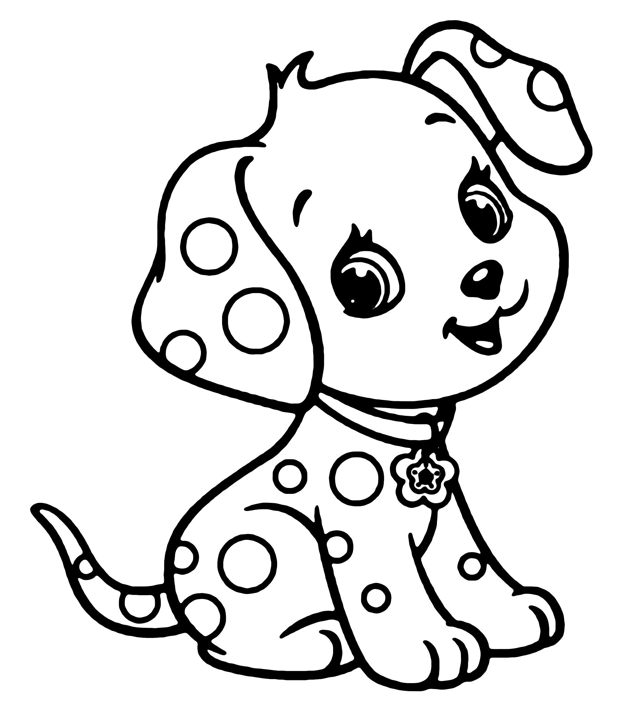 Dog Coloring Pages for Kids 33