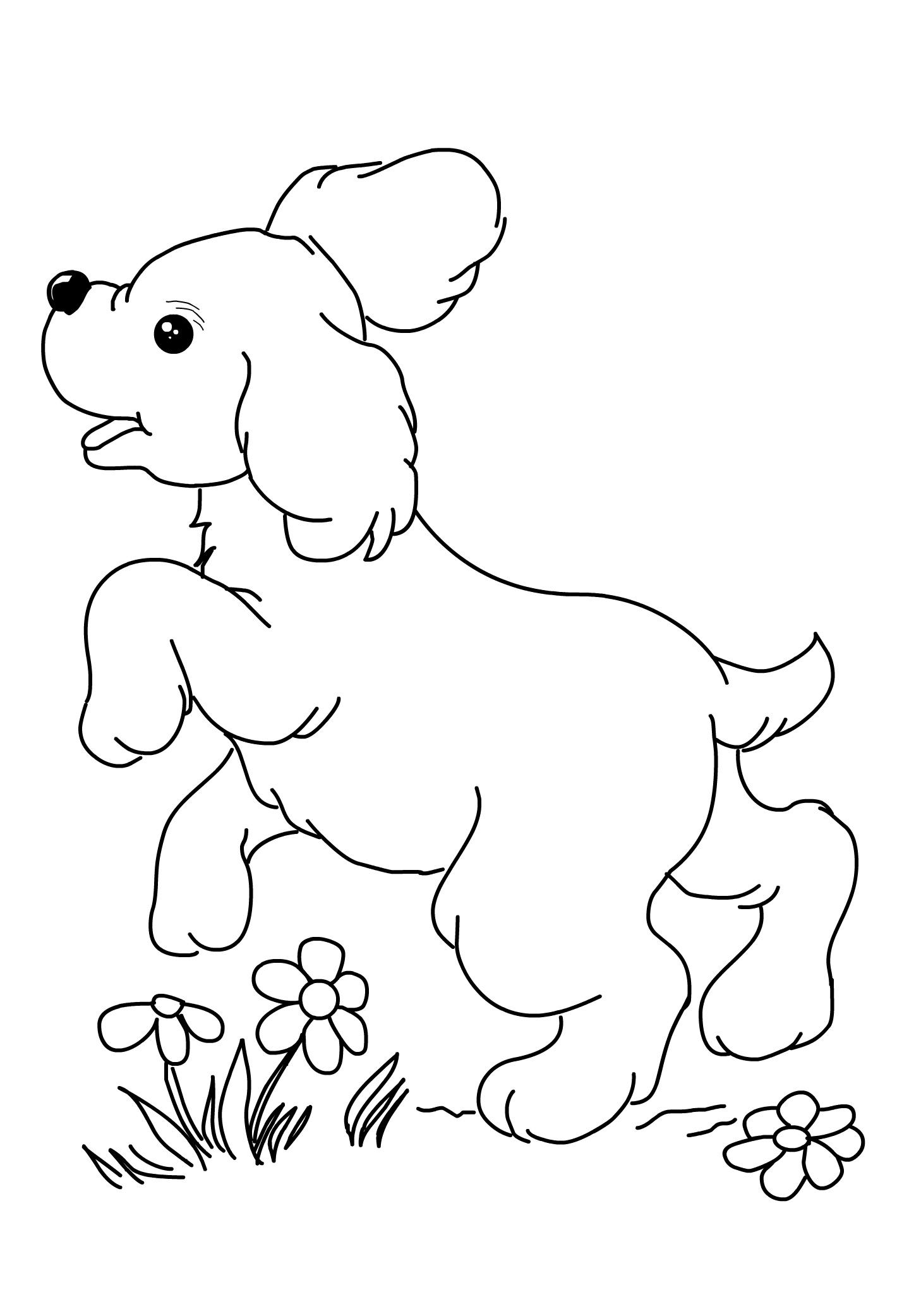 Dog Coloring Pages for Kids 34