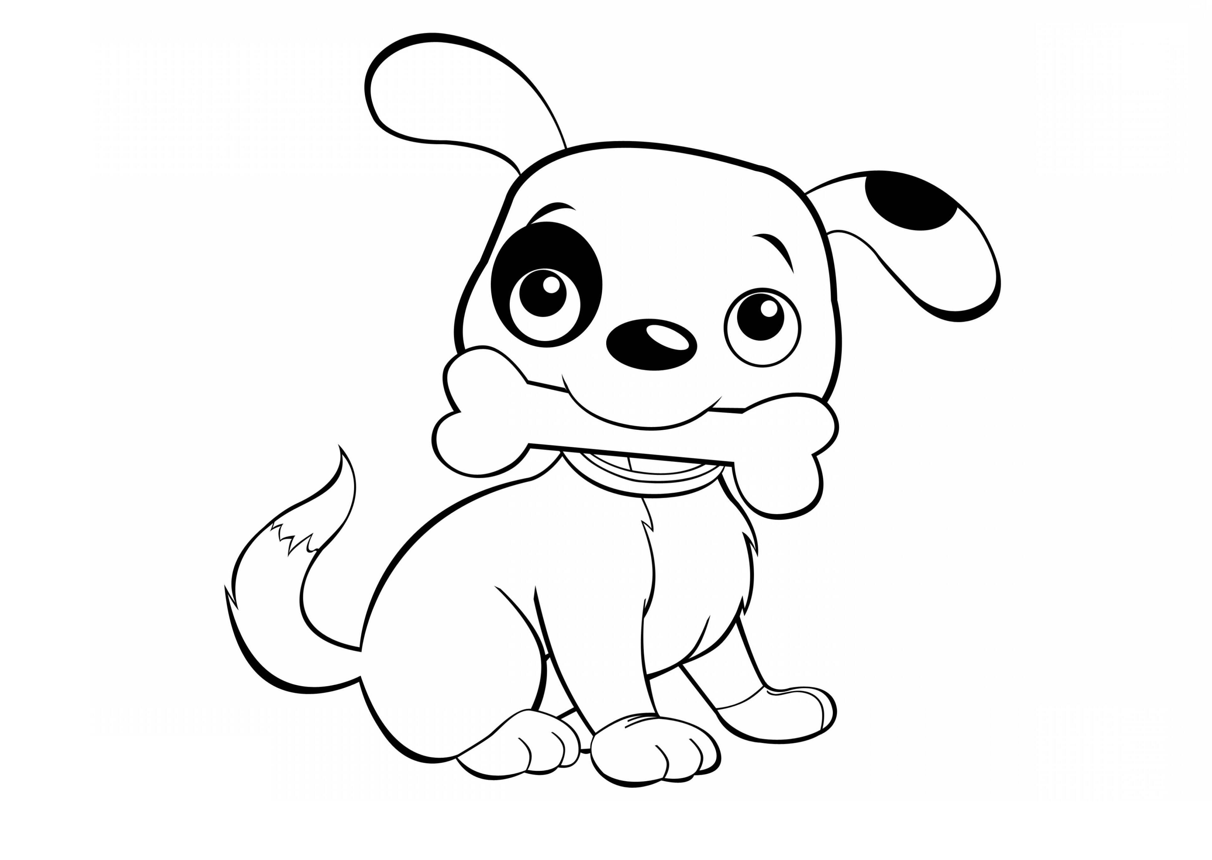 Dog Coloring Pages for Kids 38