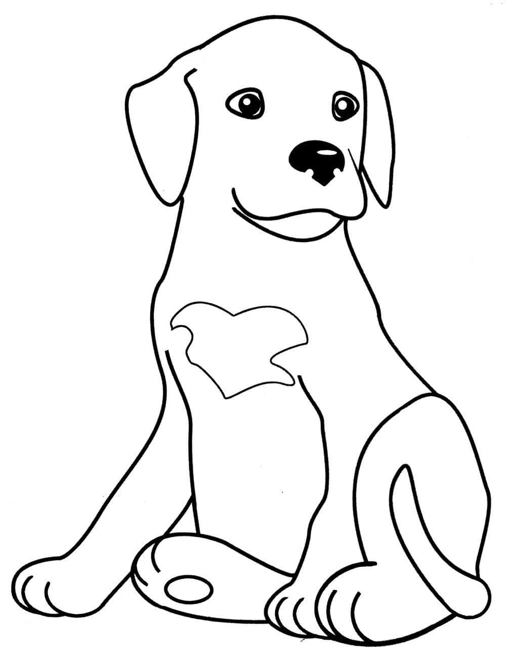 Dog Coloring Pages for Kids 4