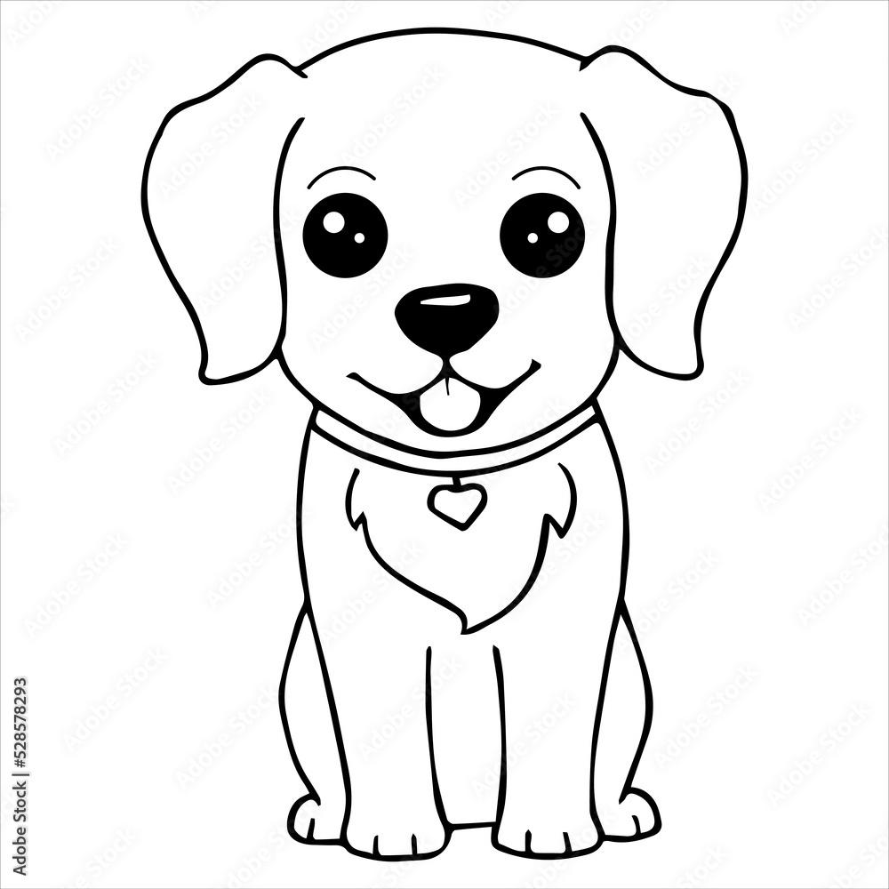 Dog Coloring Pages for Kids 41