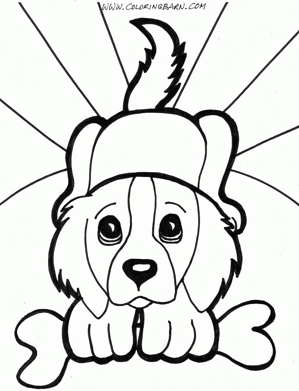 Dog Coloring Pages for Kids 42