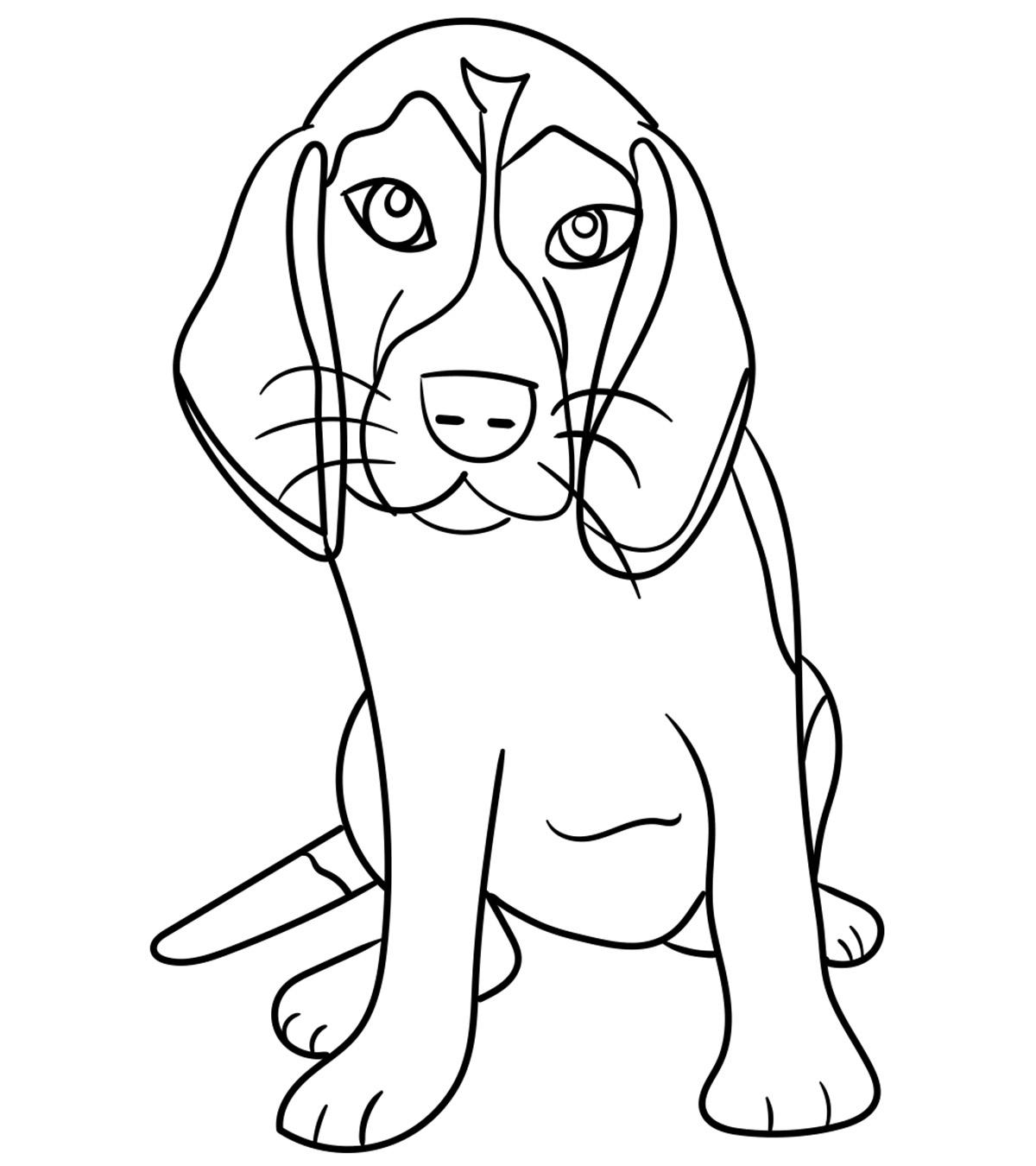 Dog Coloring Pages for Kids 43