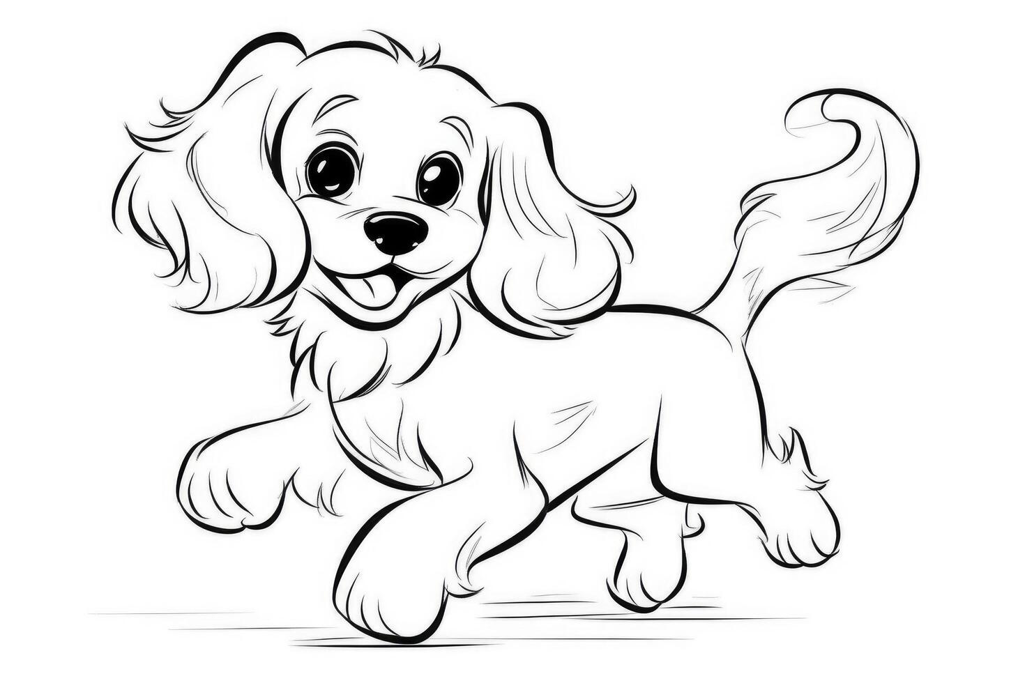 Dog Coloring Pages for Kids 44