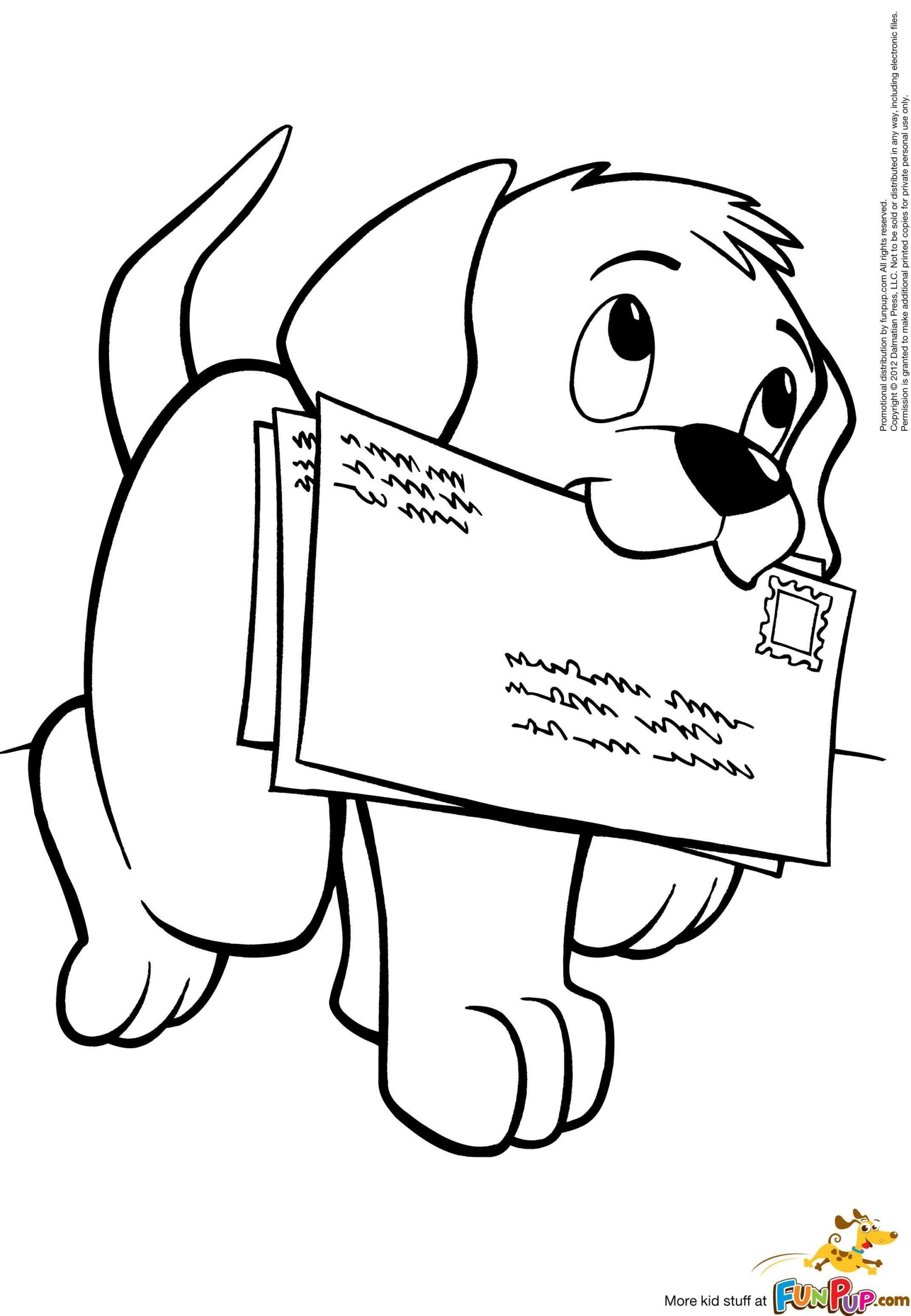 Dog Coloring Pages for Kids 6