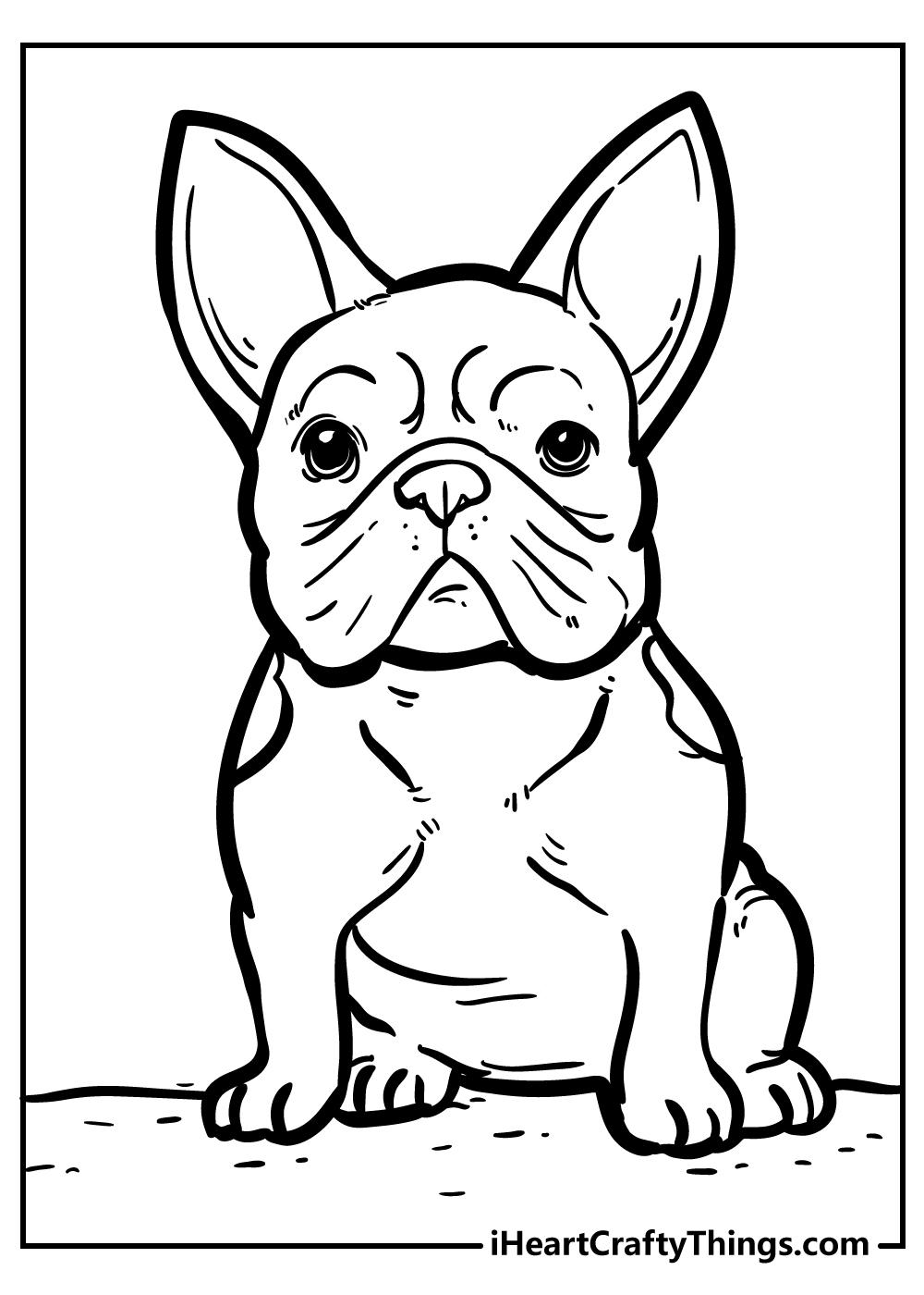 Dog Coloring Pages for Kids 9