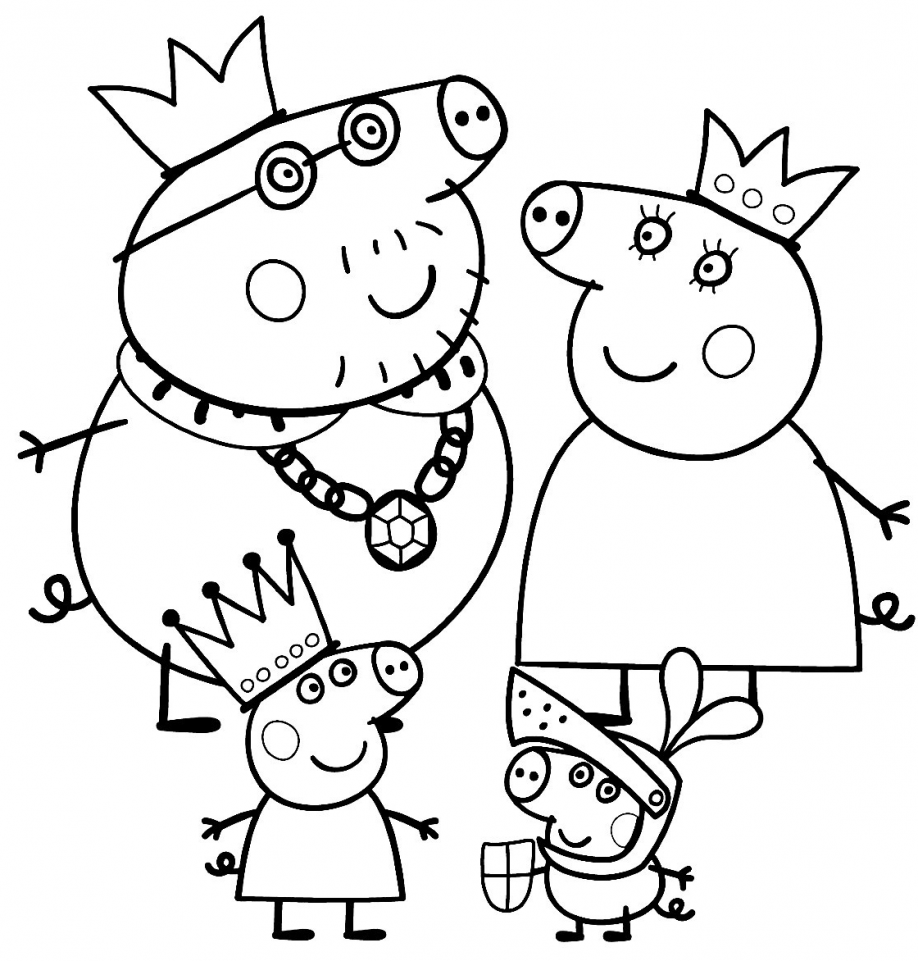 Peppa Pig Coloring Pages for Kids1