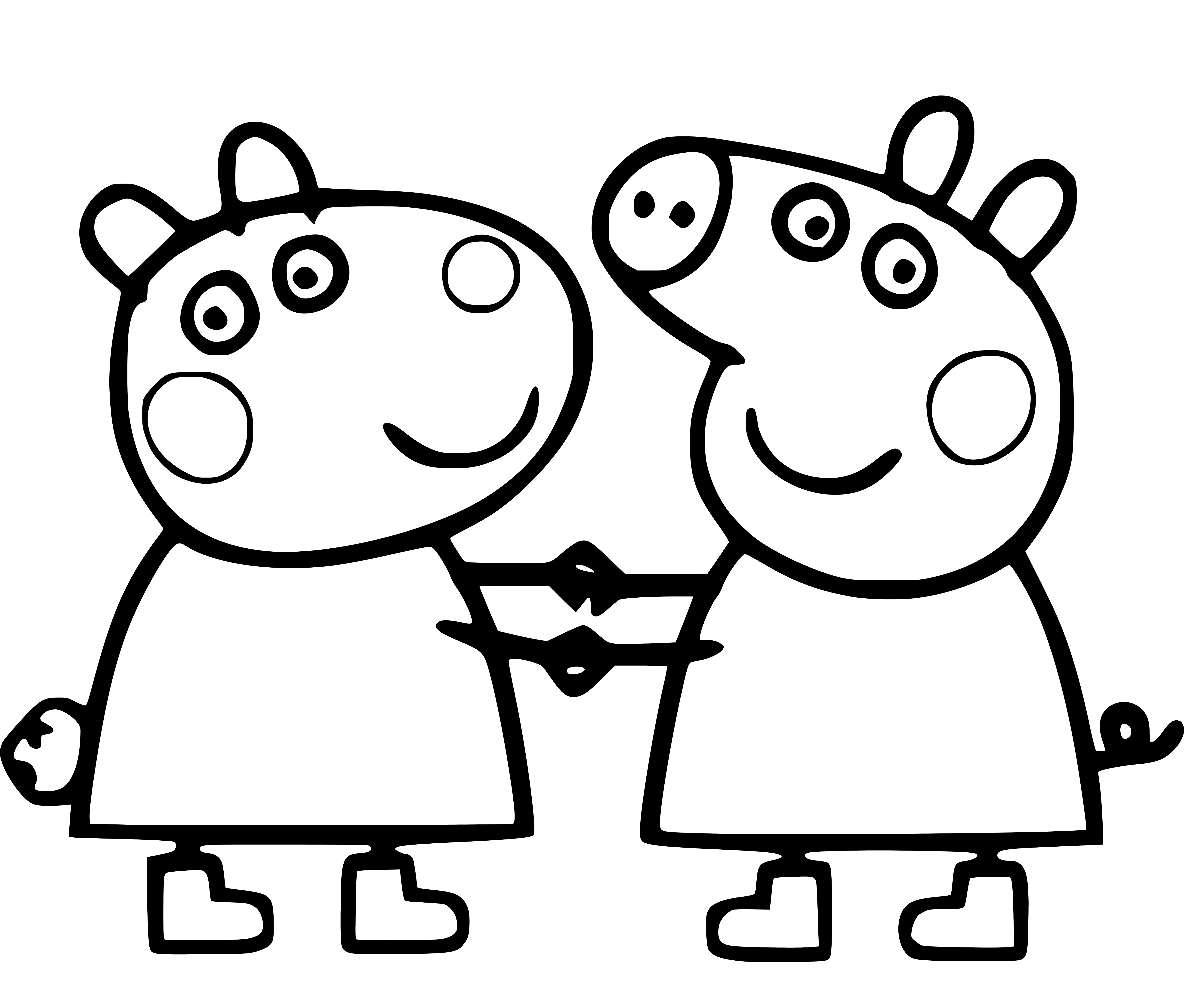 Peppa Pig Coloring Pages for Kids12