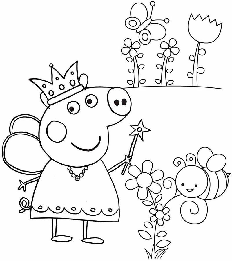 Peppa Pig Coloring Pages for Kids13