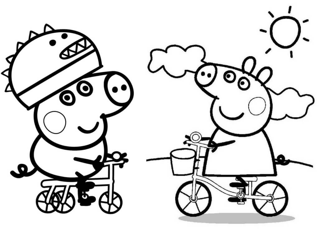 Peppa Pig Coloring Pages for Kids14