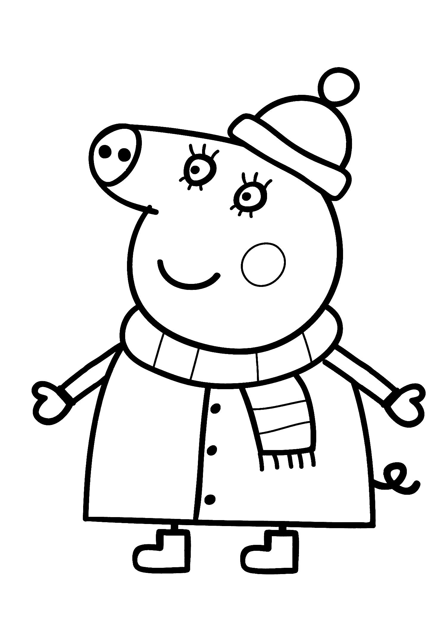 17 Peppa Pig Coloring Pages for Kids