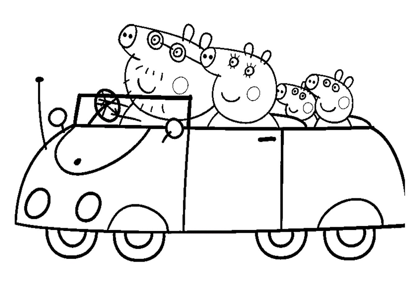 17 Peppa Pig Coloring Pages for Kids