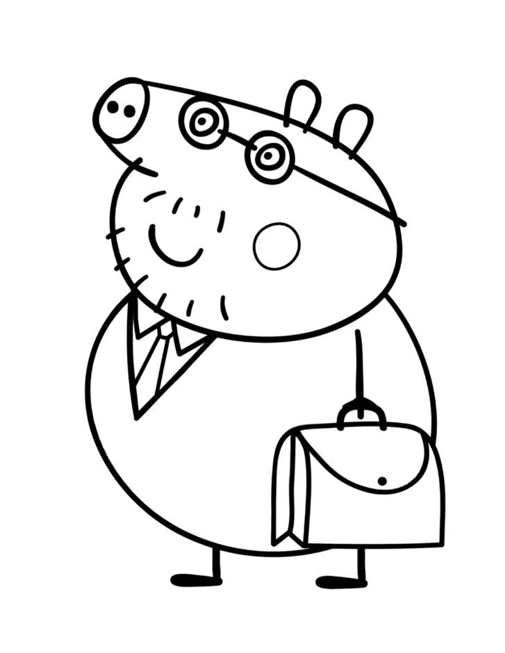 17 Peppa Pig Coloring Pages for Kids