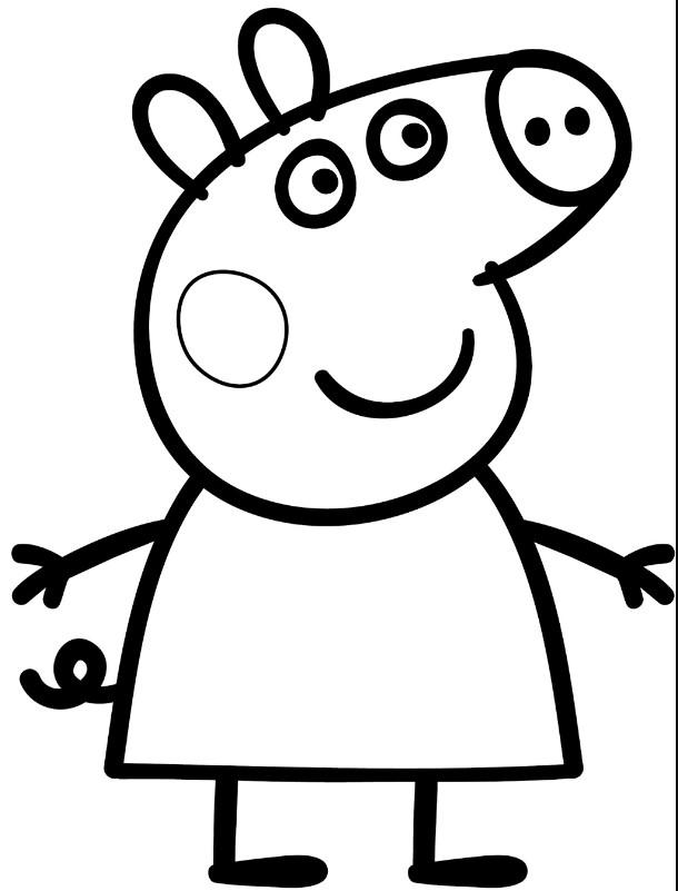 Peppa Pig Coloring Pages for Kids7