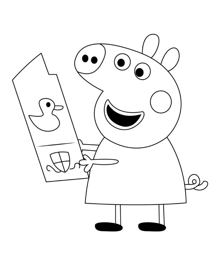 17 Peppa Pig Coloring Pages for Kids