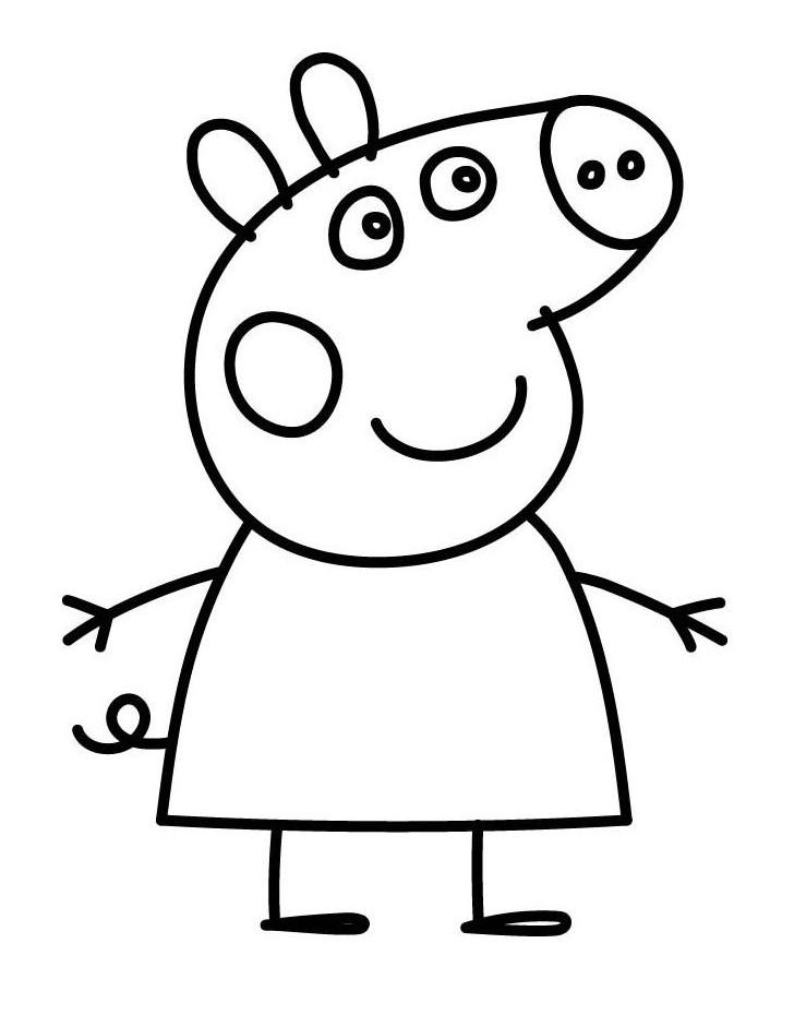 17 Peppa Pig Coloring Pages for Kids