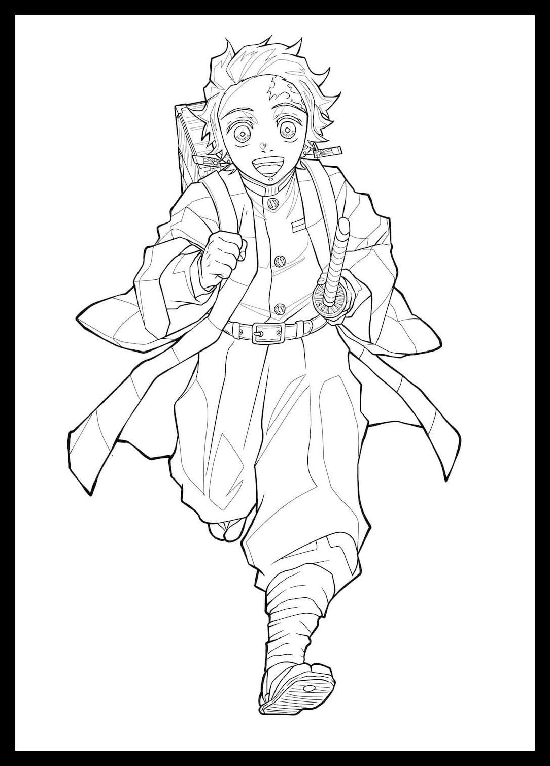 Demon Slayer Coloring Pages 10