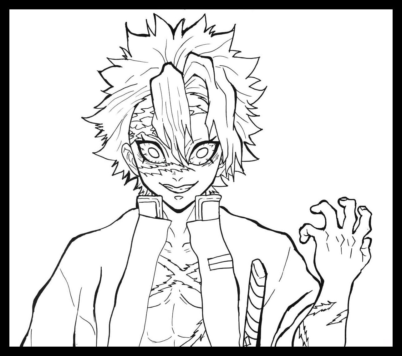 Demon Slayer Coloring Pages 14