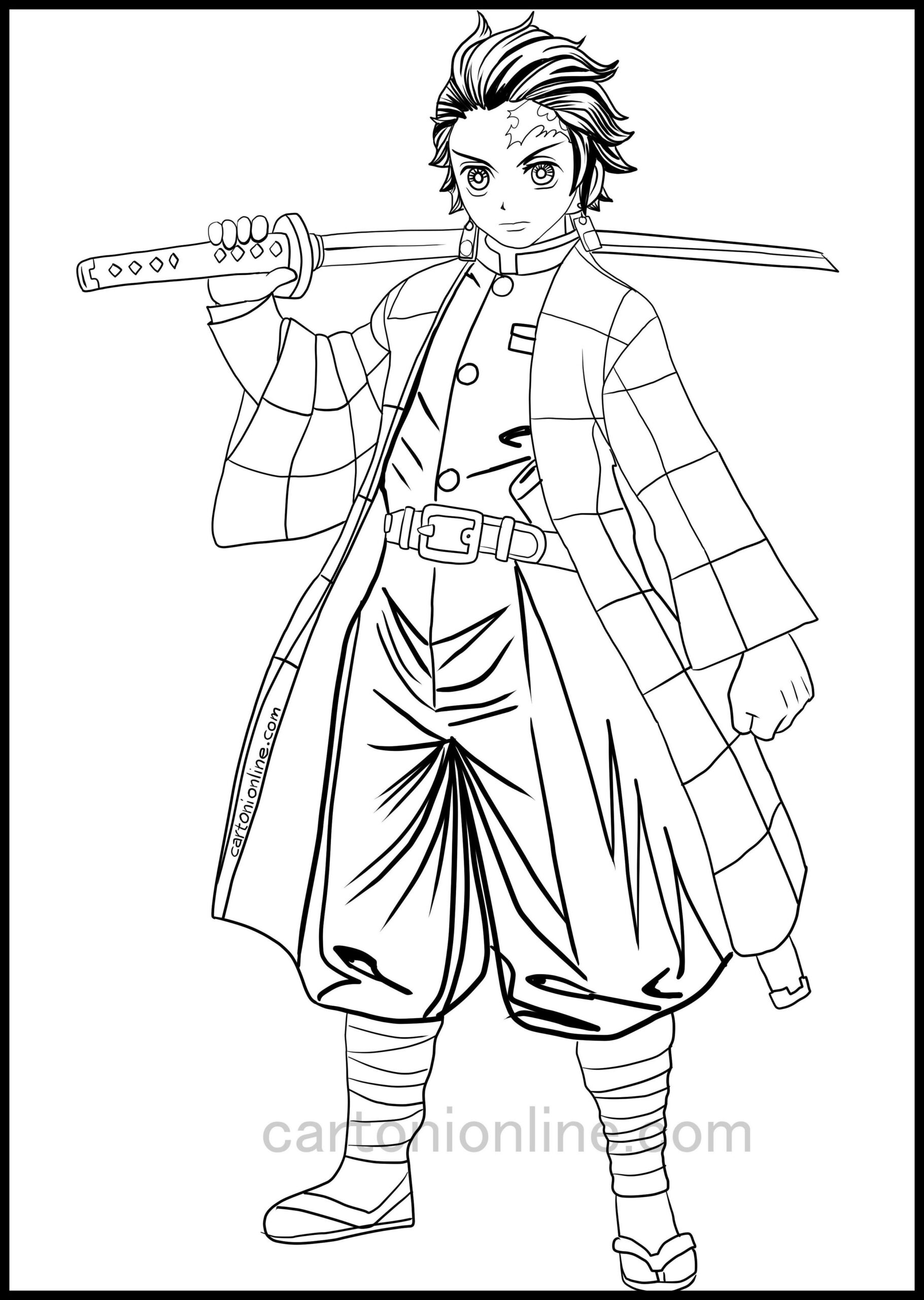 Demon Slayer Coloring Pages 22