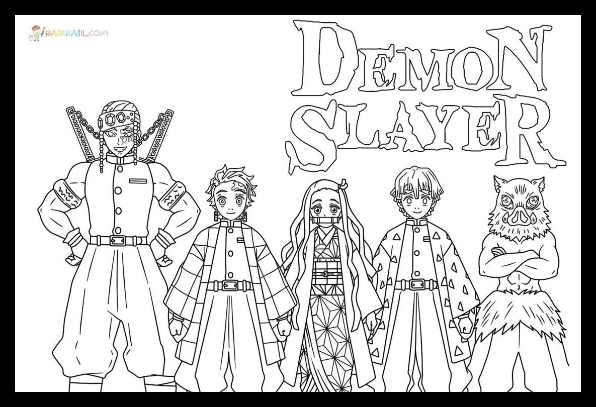 Demon Slayer Coloring Pages 28