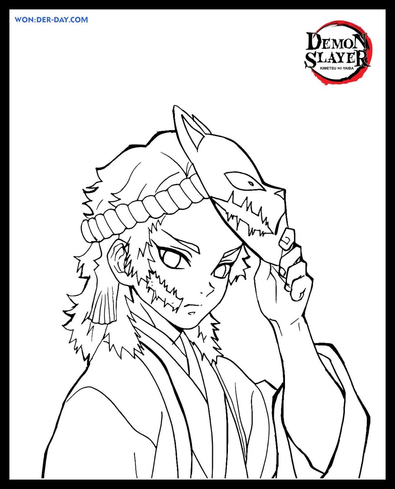 Demon Slayer Coloring Pages 43