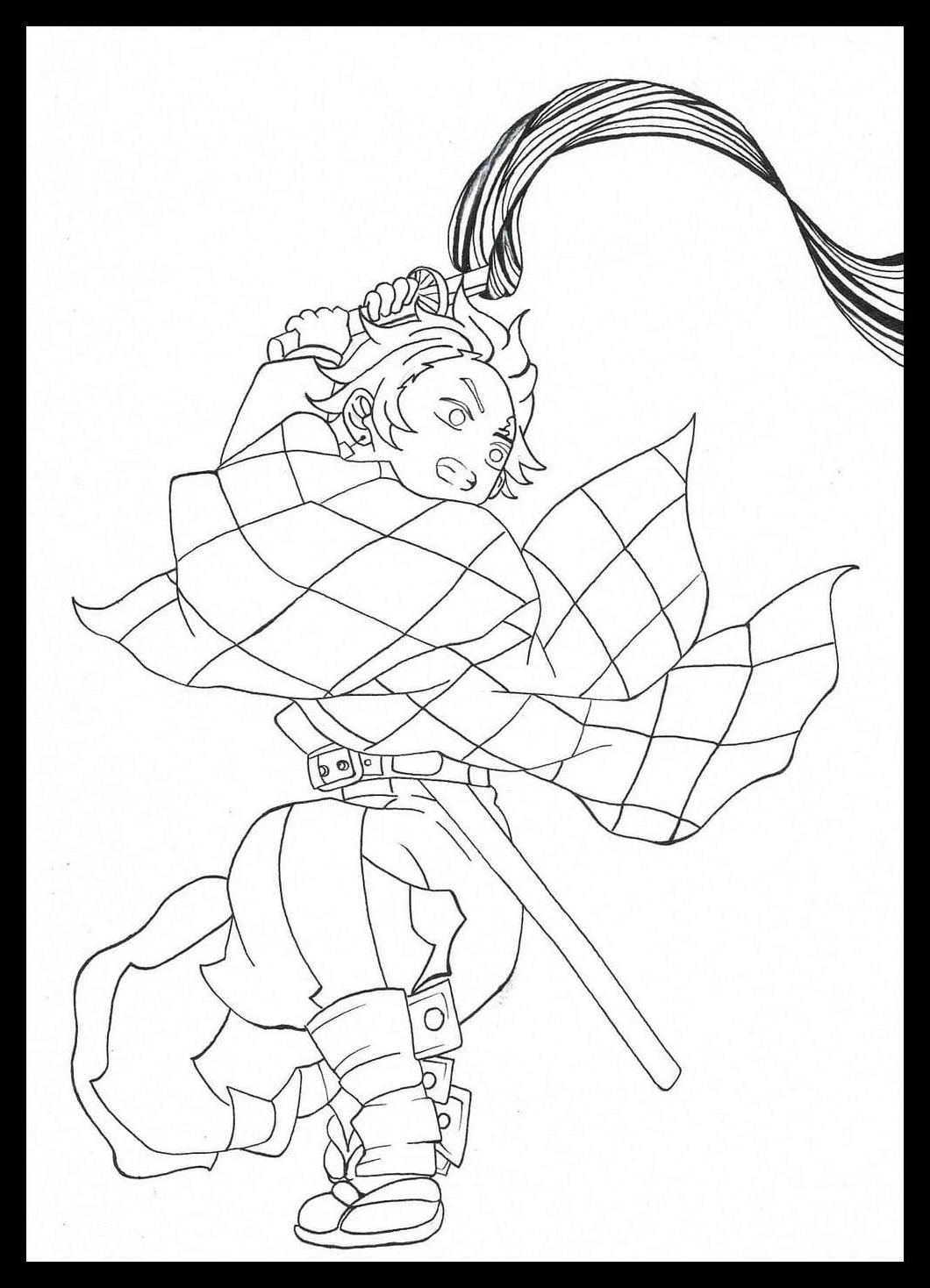 Demon Slayer Coloring Pages 44