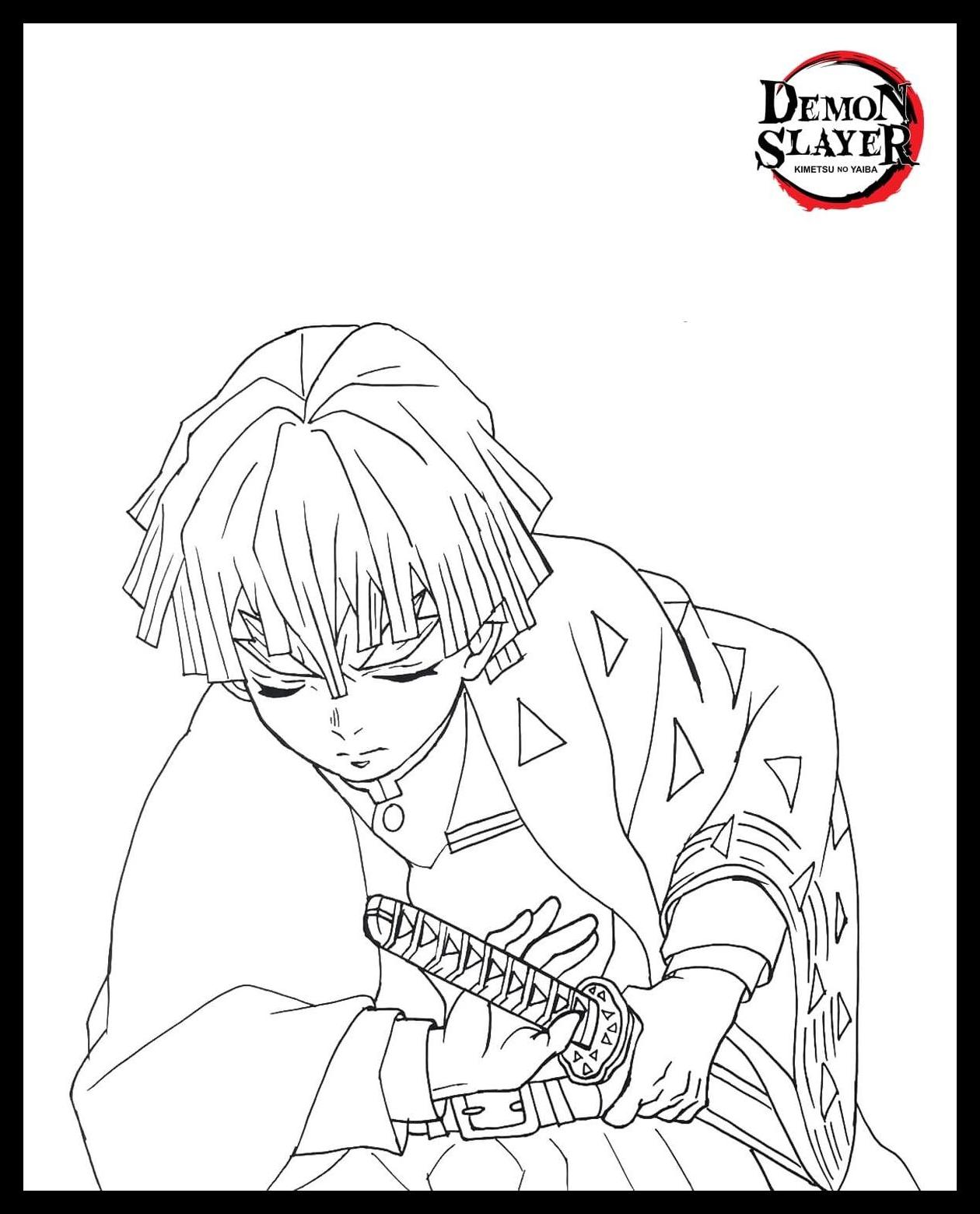 Demon Slayer Coloring Pages 48