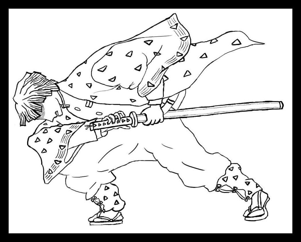 Demon Slayer Coloring Pages 8