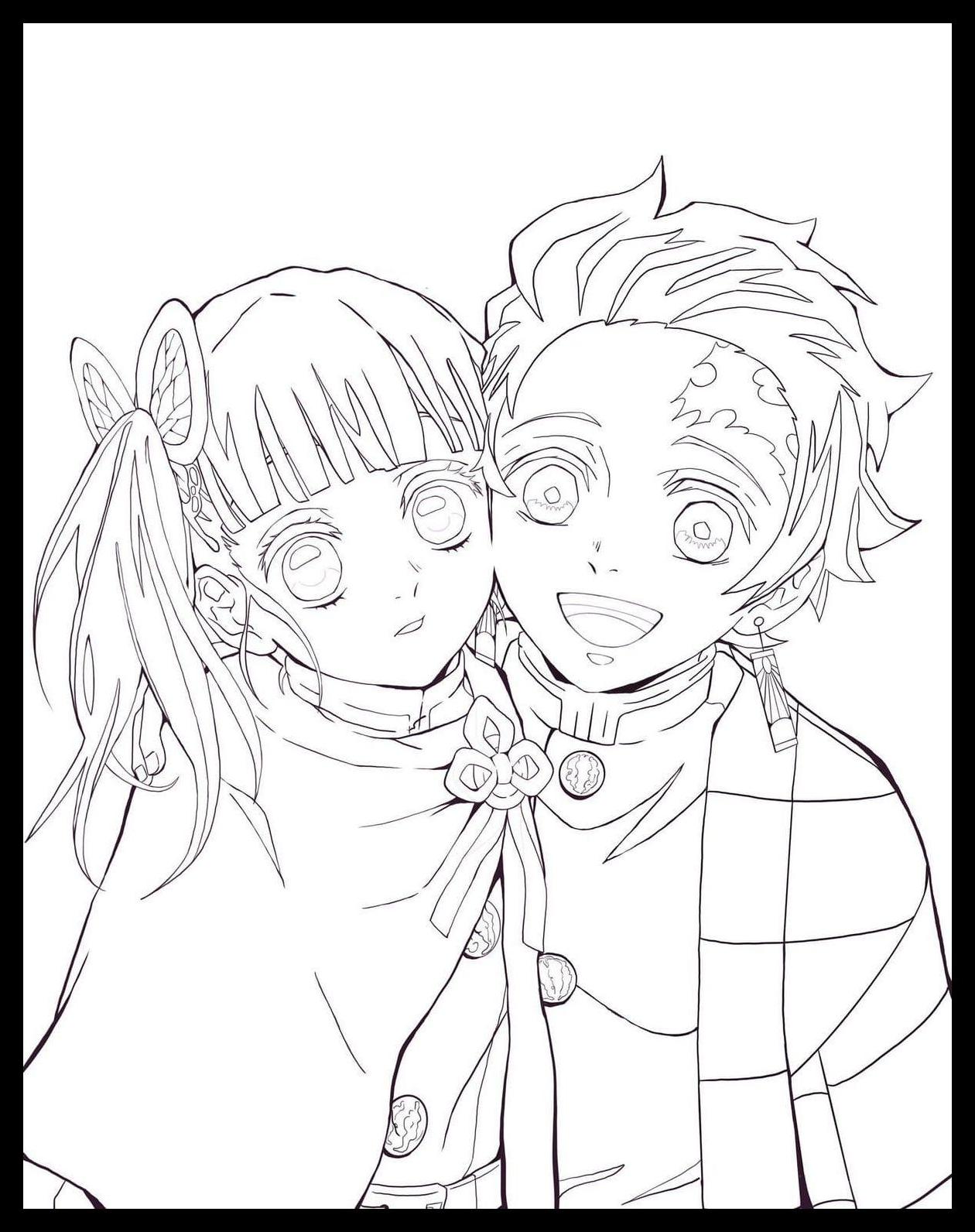 Demon Slayer Coloring Pages 9