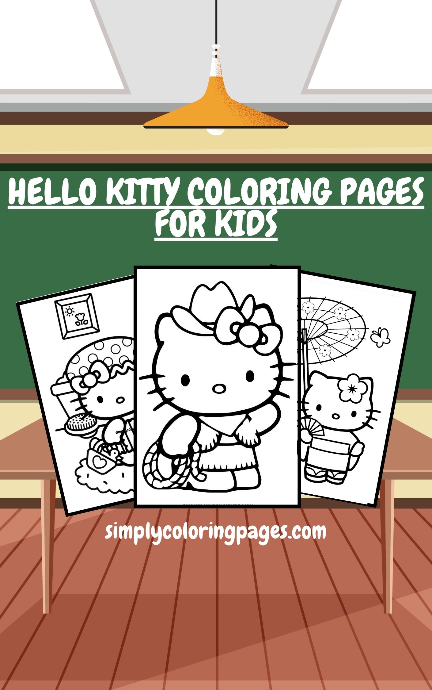 Hello Kitty Coloring Pages for Kids