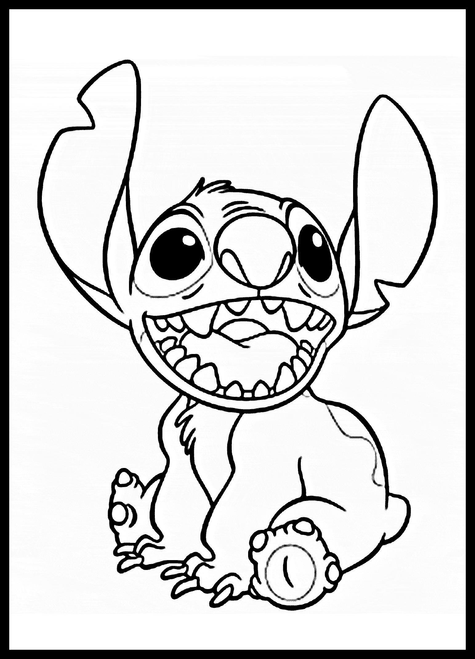 Stitch Coloring Pages Printable 1