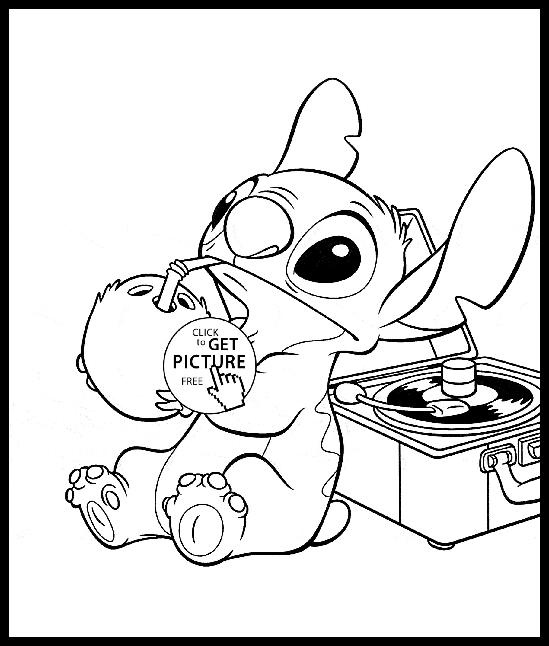 Stitch Coloring Pages Printable 13