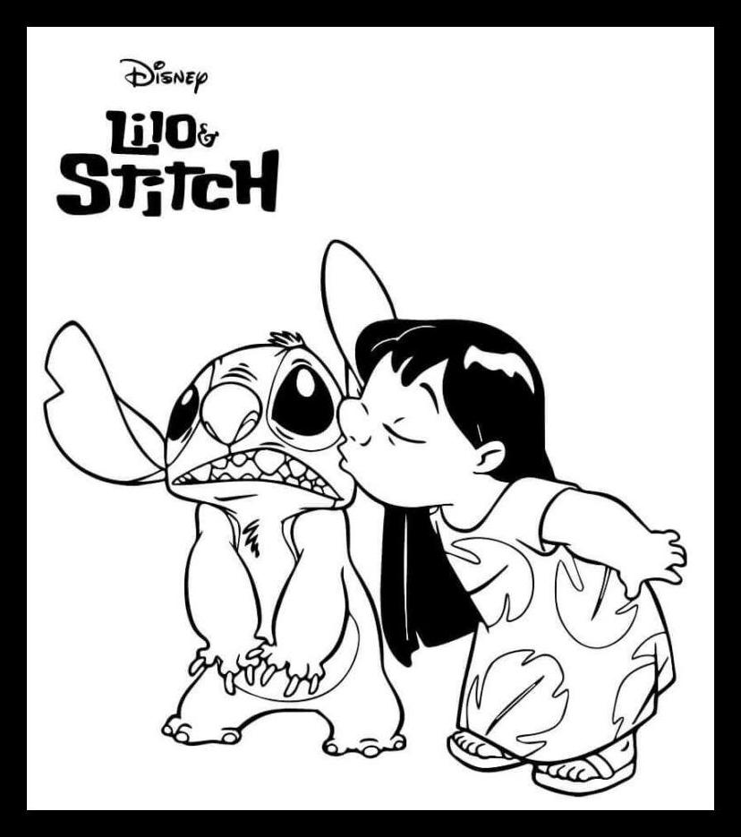 Stitch Coloring Pages Printable 17