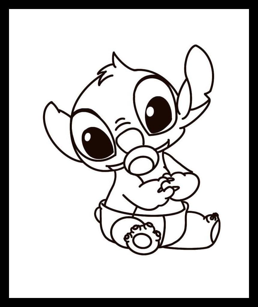 Stitch Coloring Pages Printable 2