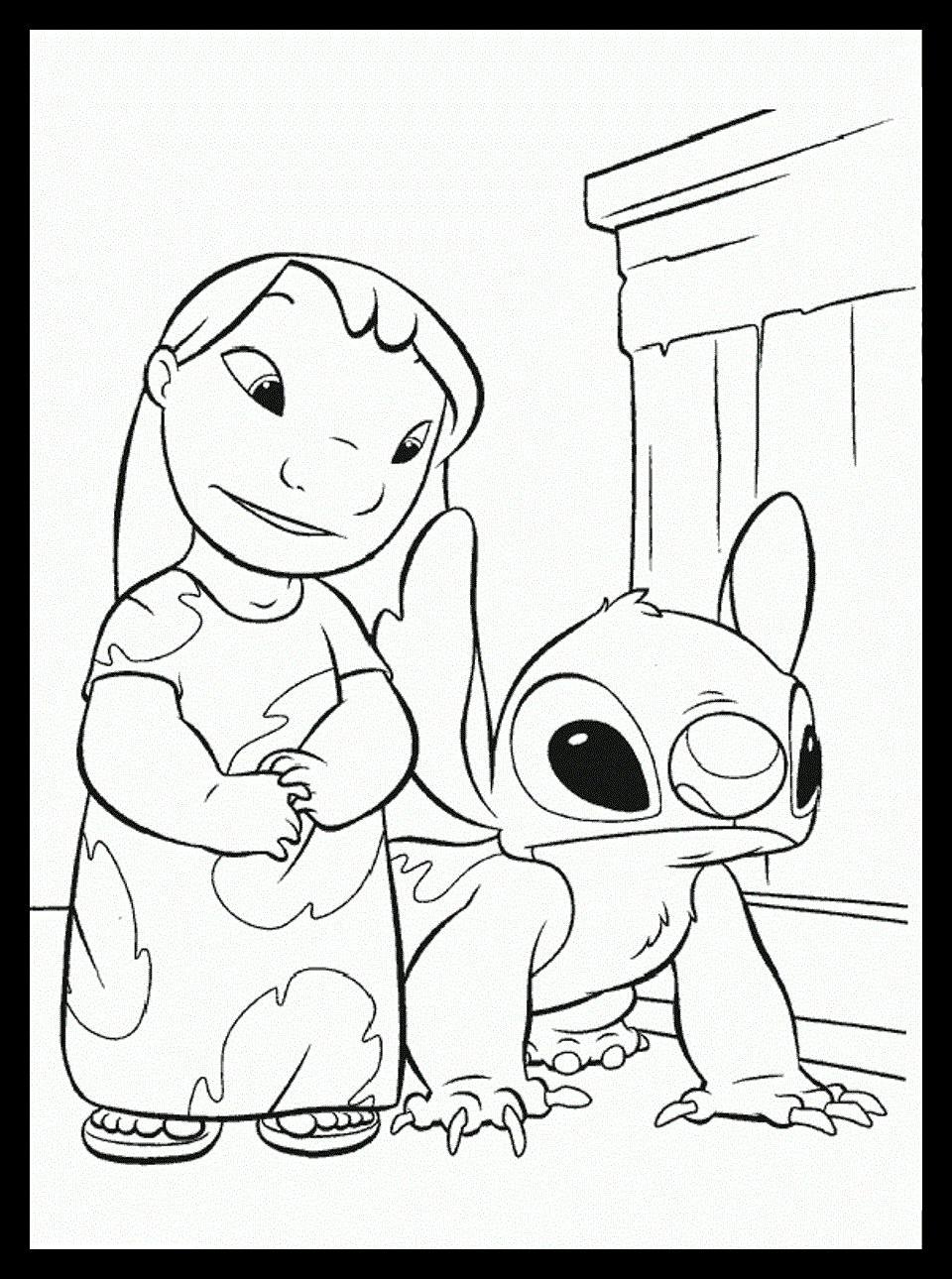 Stitch Coloring Pages Printable 20