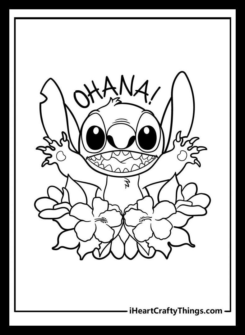 Stitch Coloring Pages Printable 22