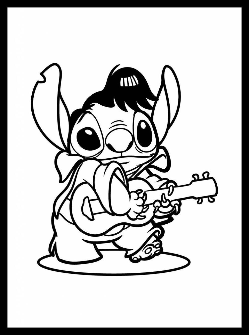 Stitch Coloring Pages Printable 24