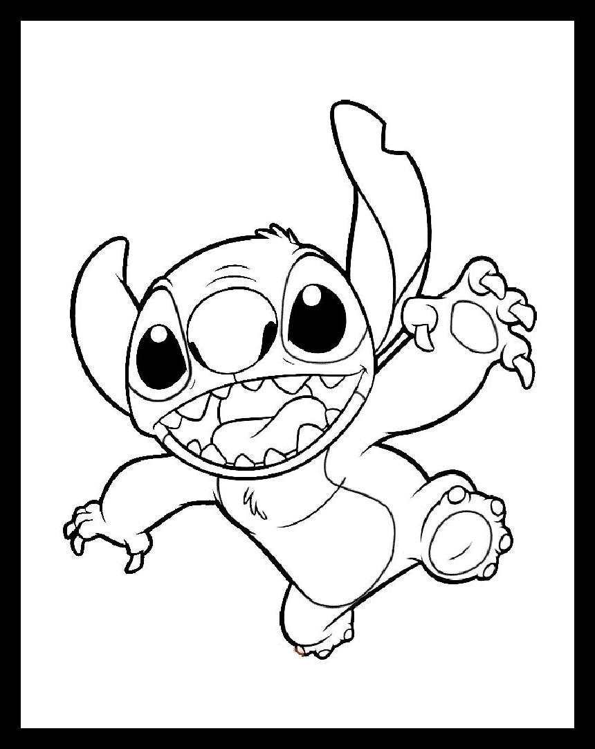 Stitch Coloring Pages Printable 27