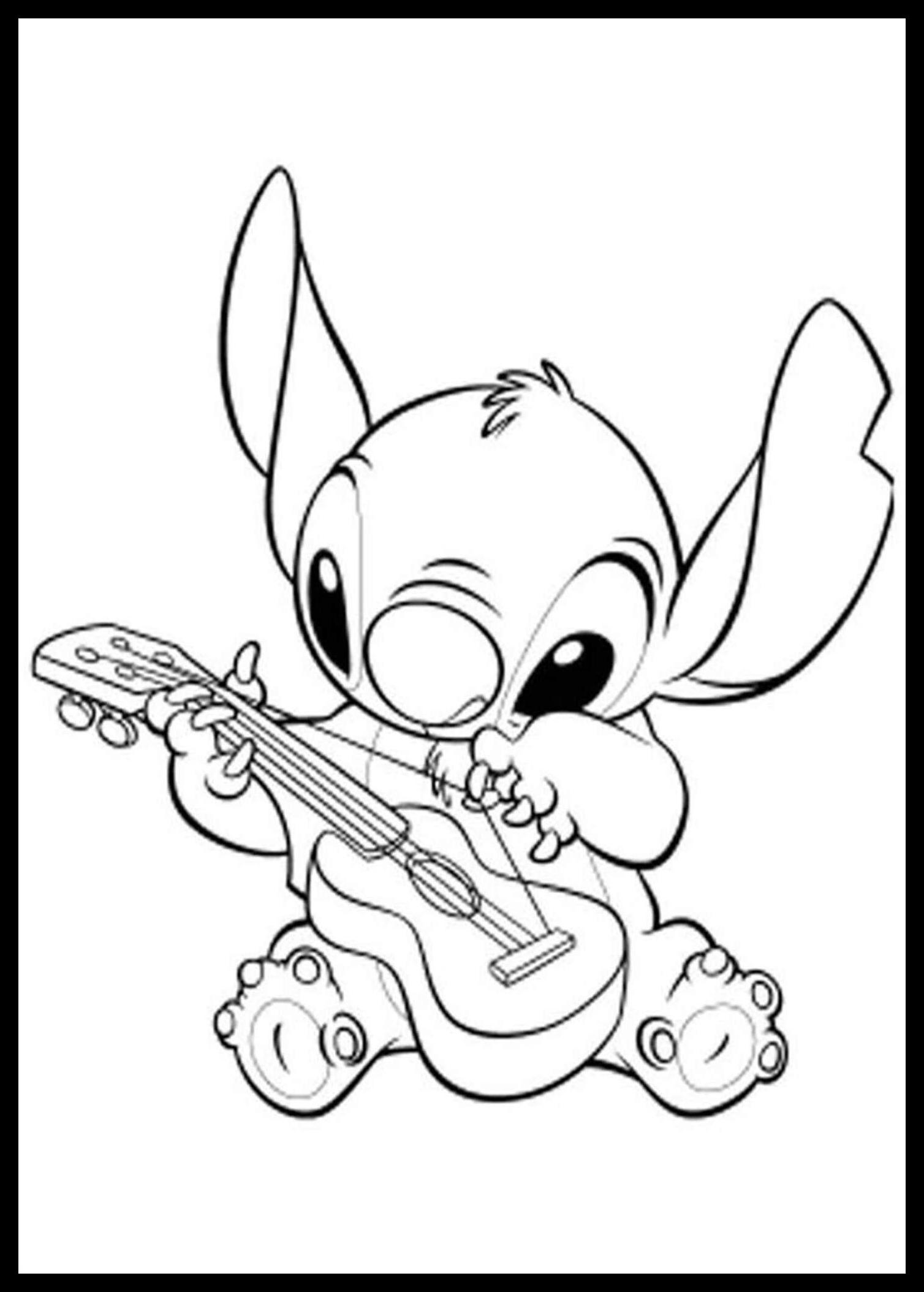 Stitch Coloring Pages Printable 4