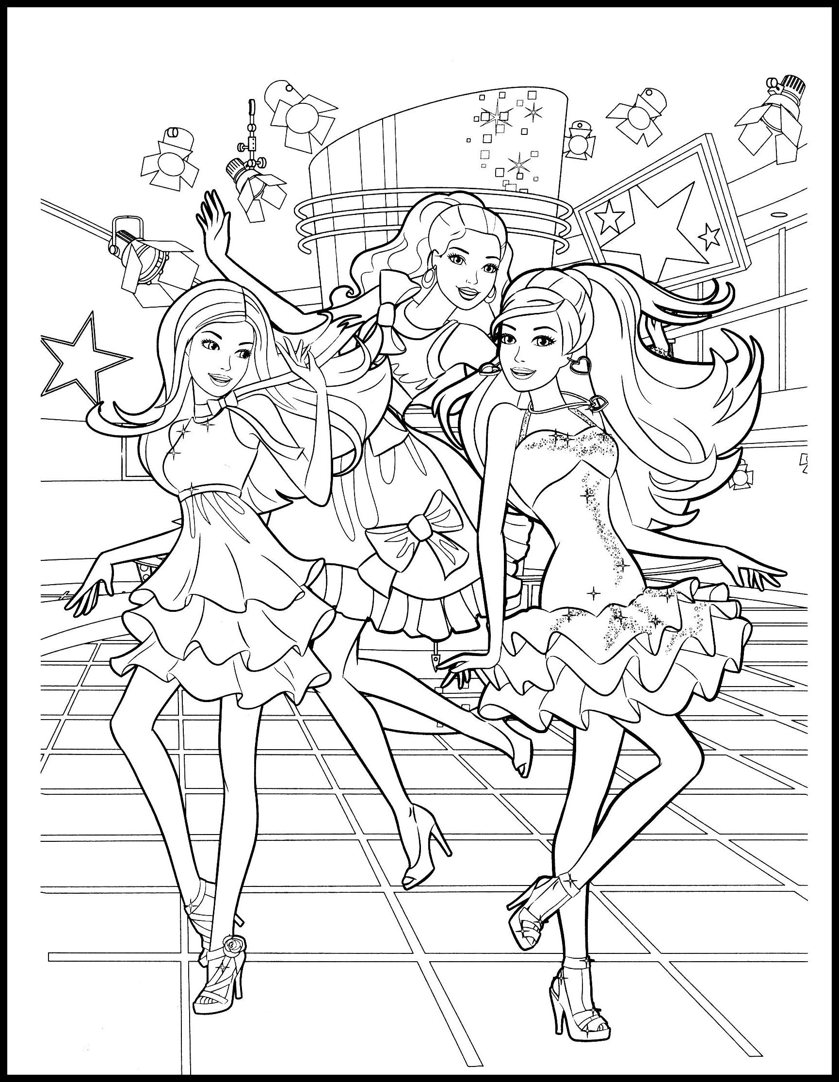 25+ Barbie Coloring Pages