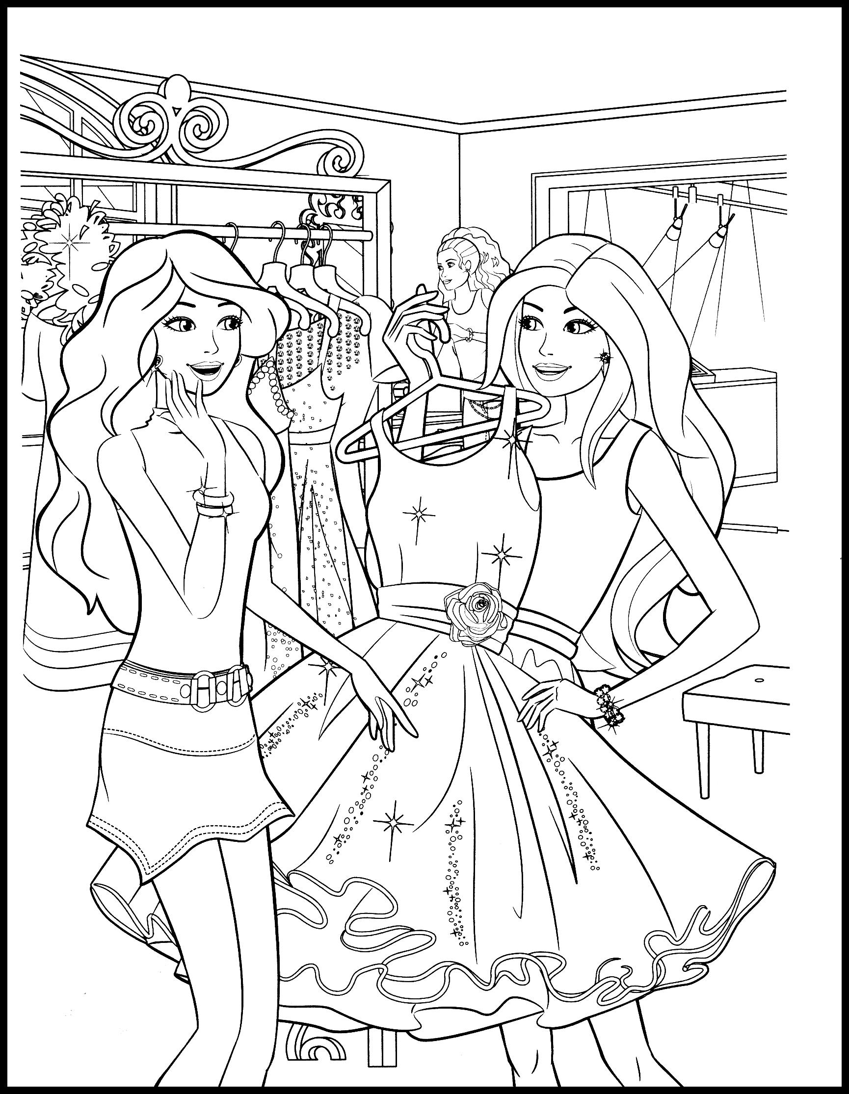 30+ Barbie Coloring Pages