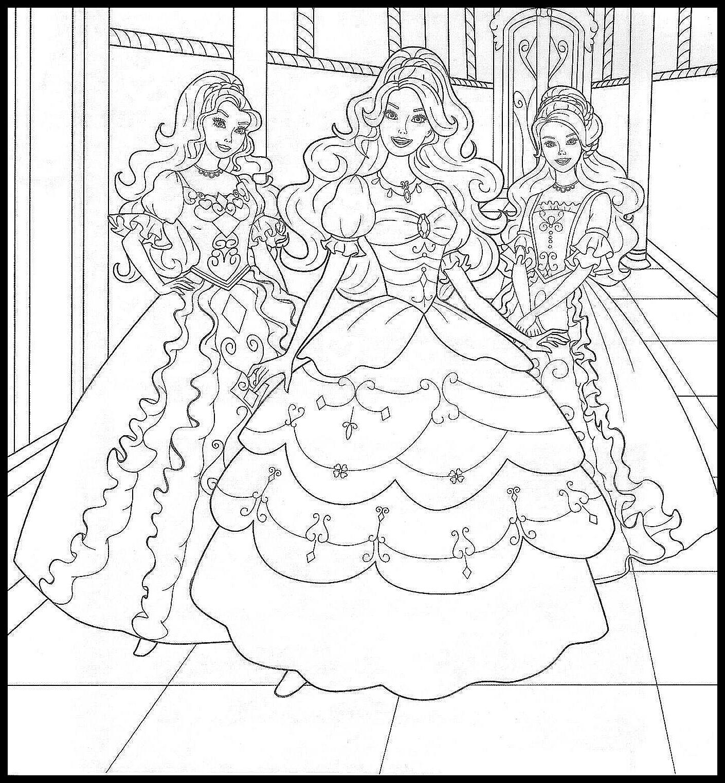 25+ Barbie Coloring Pages