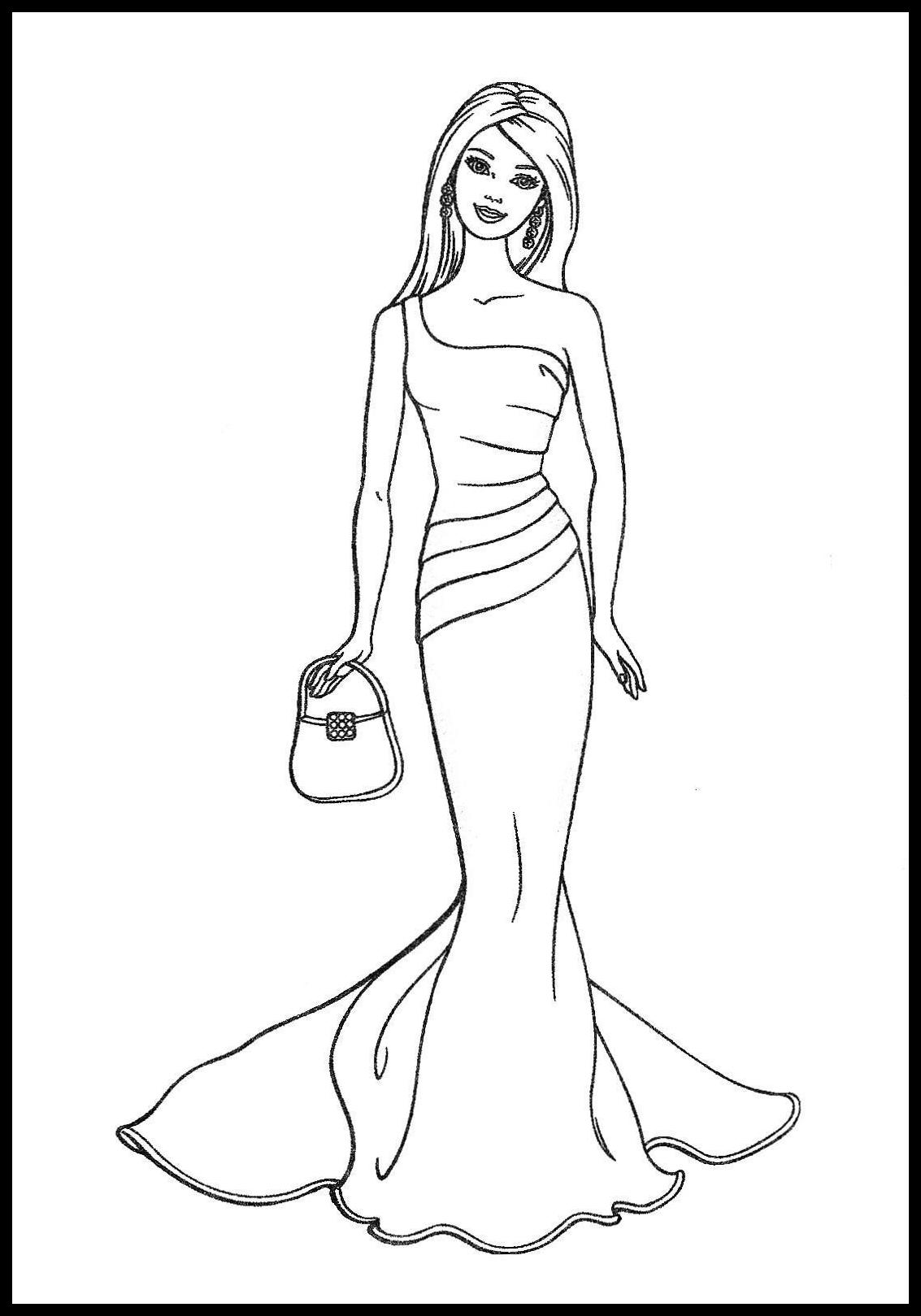 20+ Barbie Coloring Pages