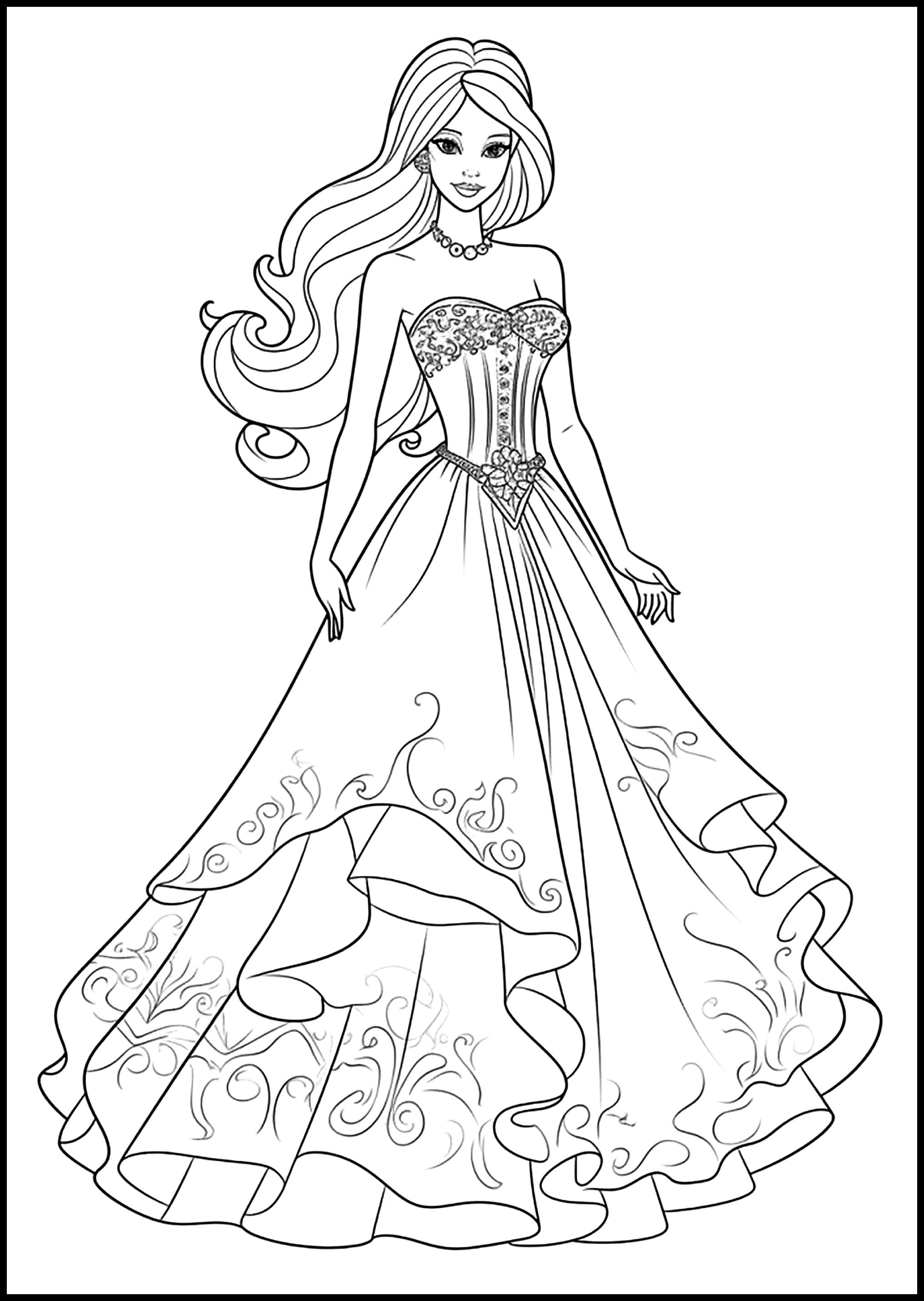 25+ Barbie Coloring Pages