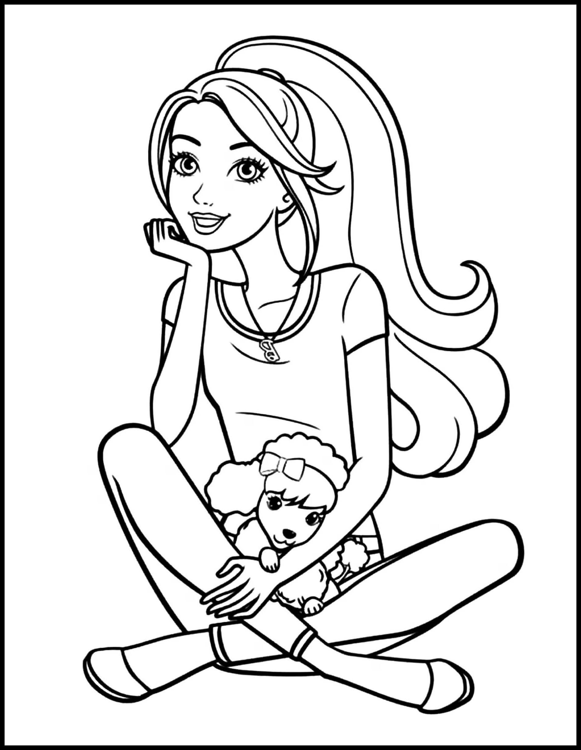 25+ Barbie Coloring Pages